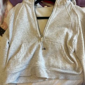 lulu cropped scuba hoodie xs/s - gently worn